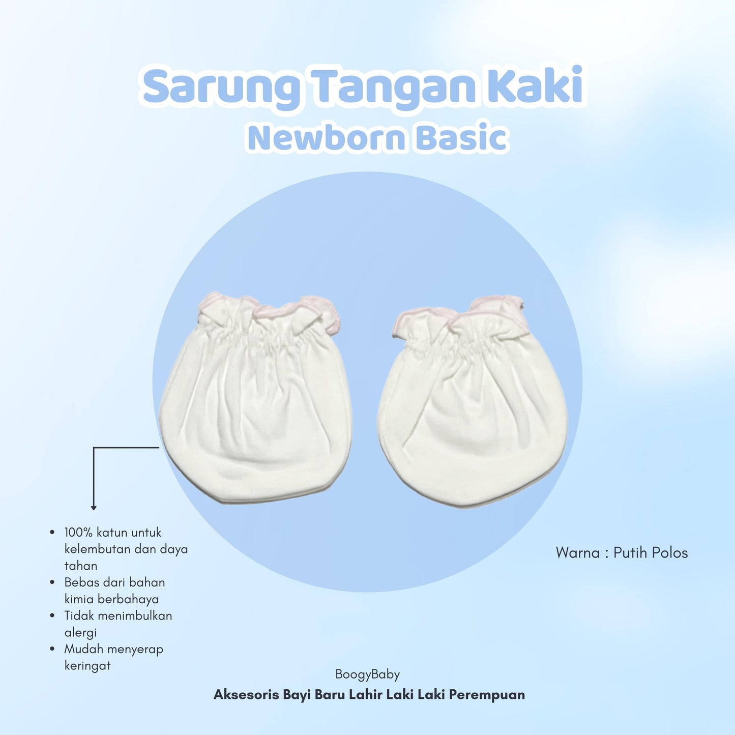 Sarung Tangan Newborn Basic (1 Set)