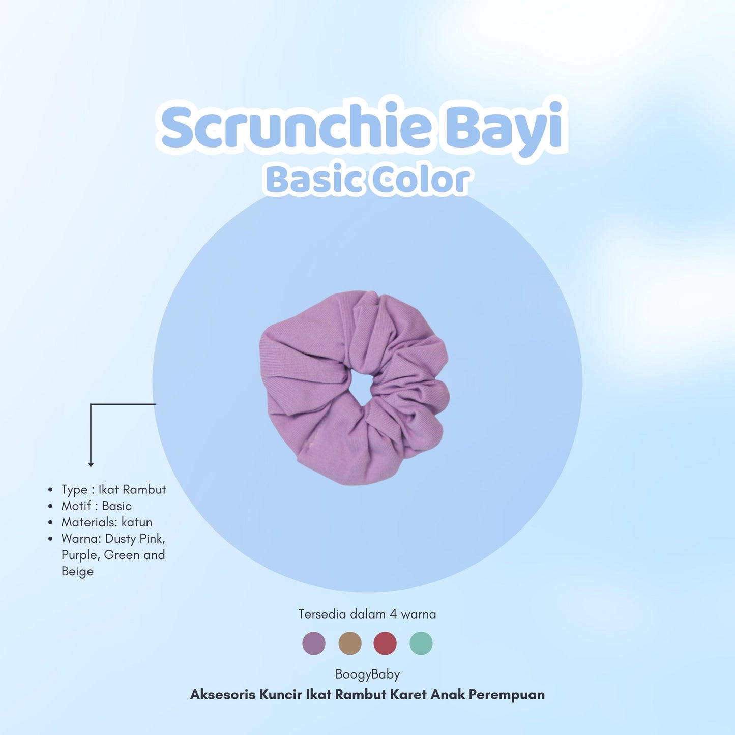 Scrunchie Bayi Basic (1 Pcs)