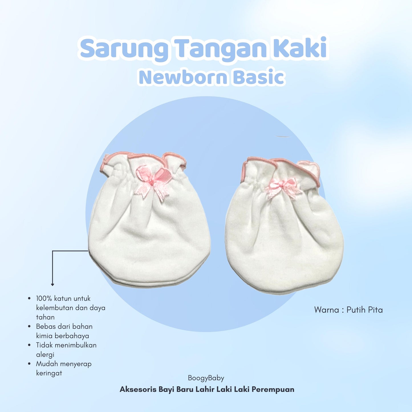 Sarung Tangan Newborn Basic (1 Set)